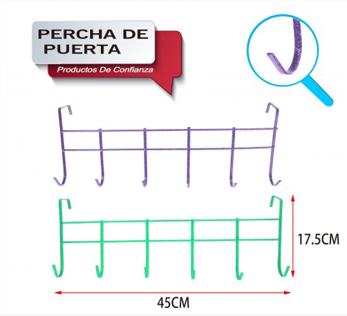 PERCHA DE PUERTA