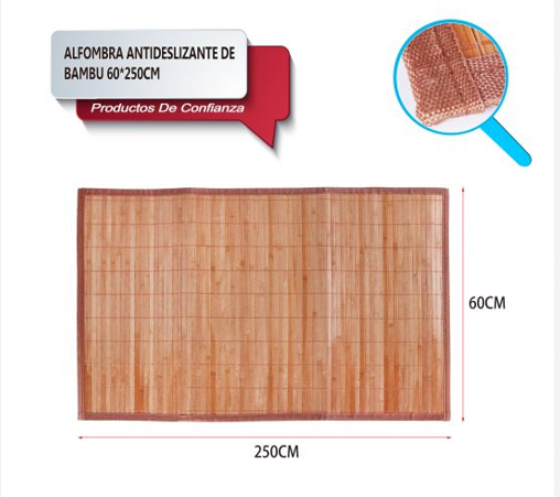 ALFOMBRA ANTIDESLIZANTE DE BAMBU
