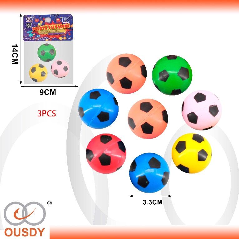 BOLSA DE 3 PELOTA SALTARINA FUTBOL