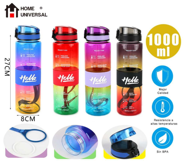BOTELLA 1000ML PLASTICO