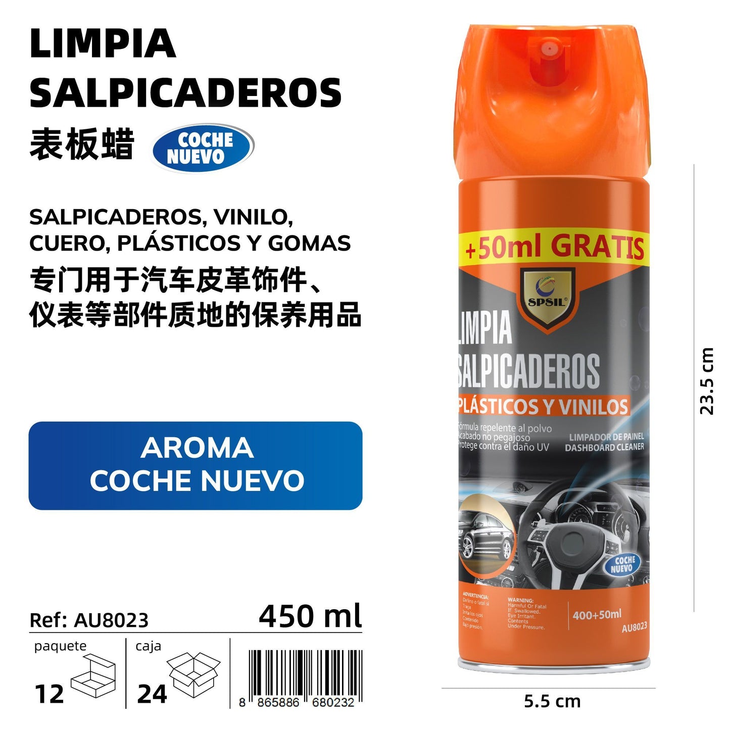 LIMPIA SALPICADERO COCHE