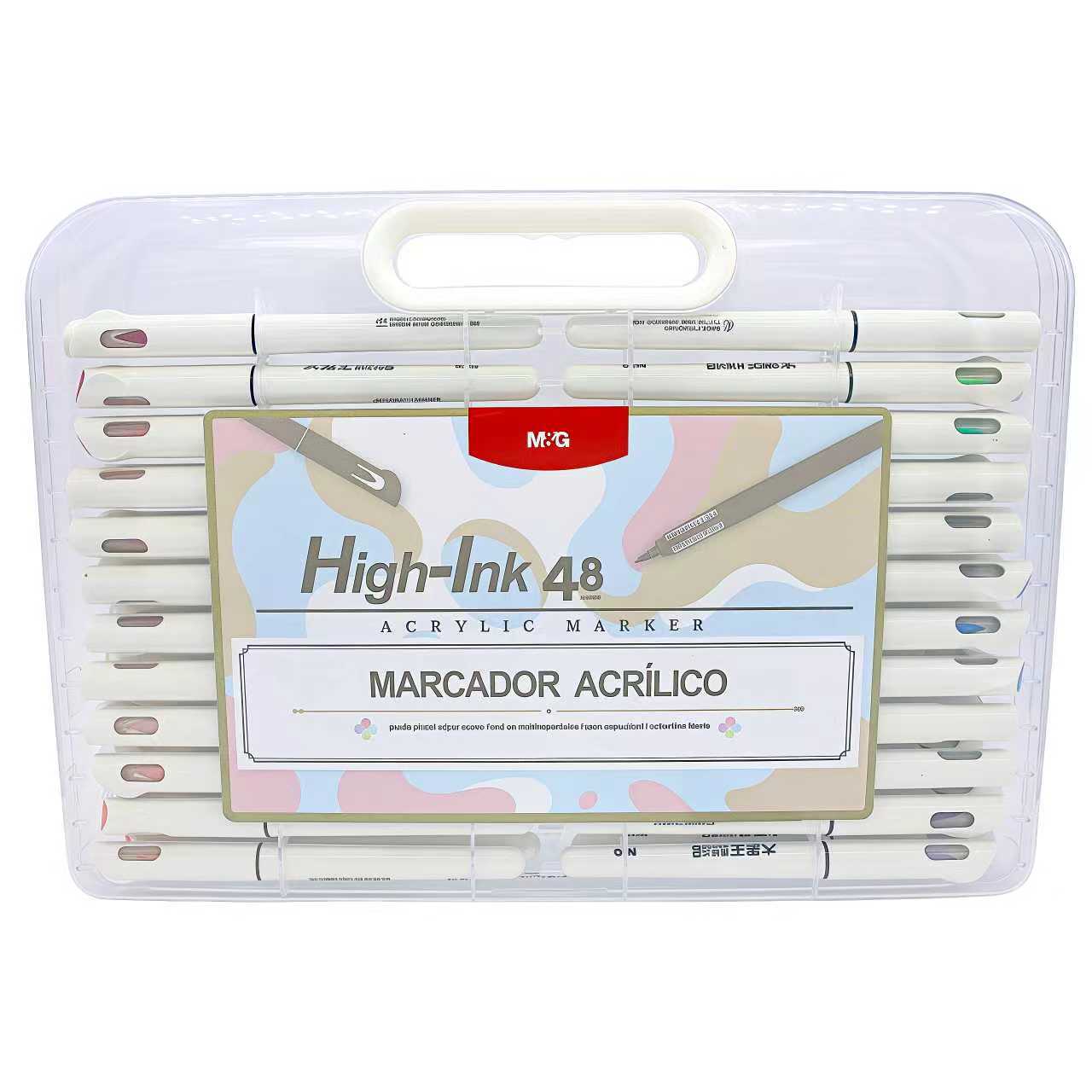 Marcador acrilico, punta pincel