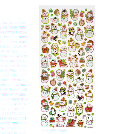 STICKER ST/SNOWMAN GNOME 3ASS
