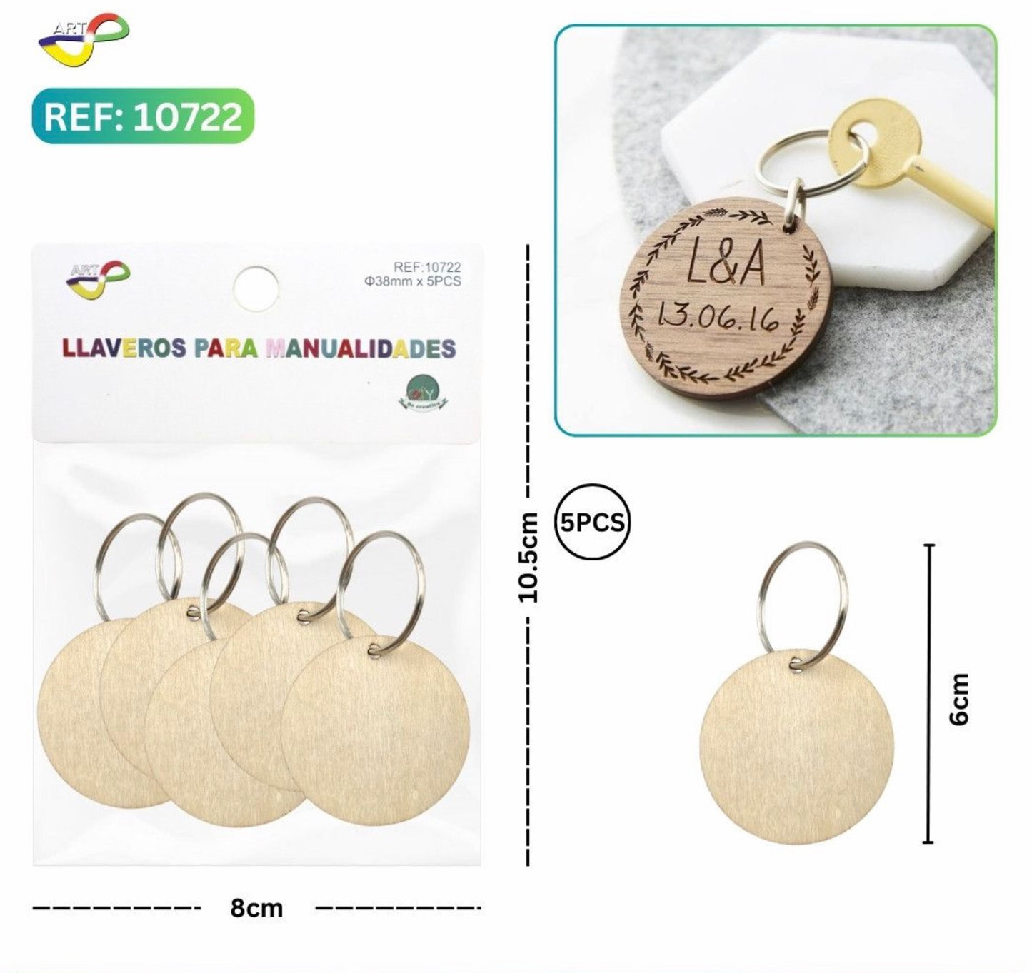LLAVEROS DE MADERA