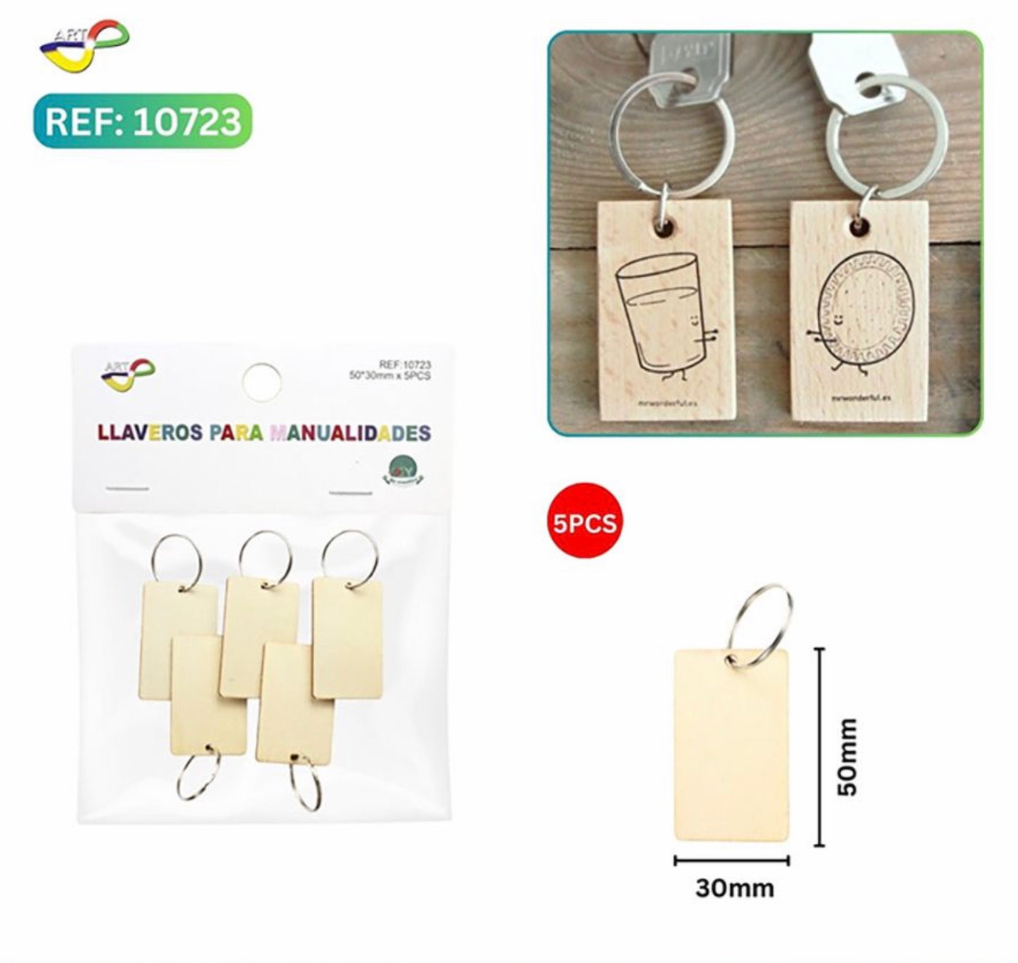 LLAVEROS DE MADERA