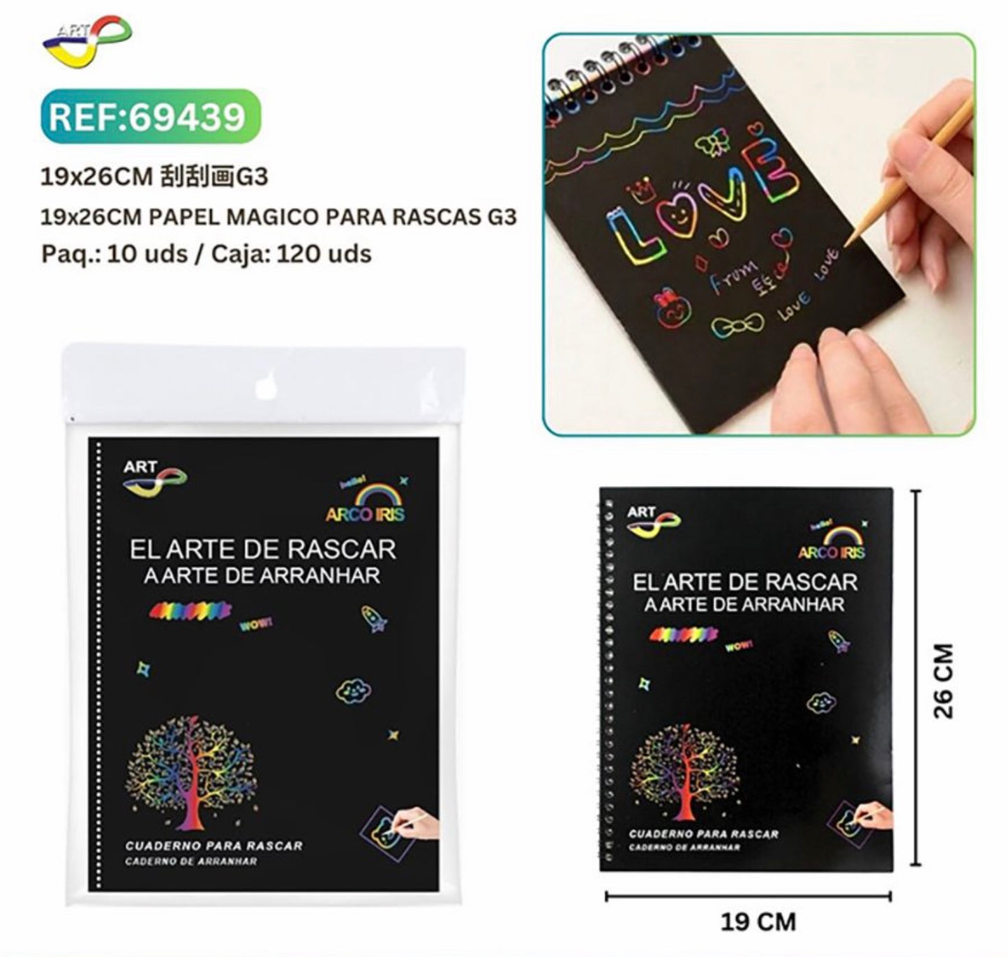 PAPEL MAGICO PARA RASCAS