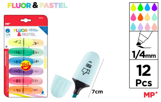 MARCADOR FLUORESCENTE 3 UDS. PACK AHORRO