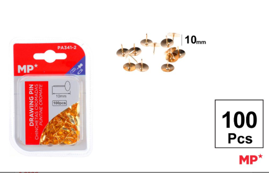 CHINCHETA CROMADA 10 MM 100 UDS.