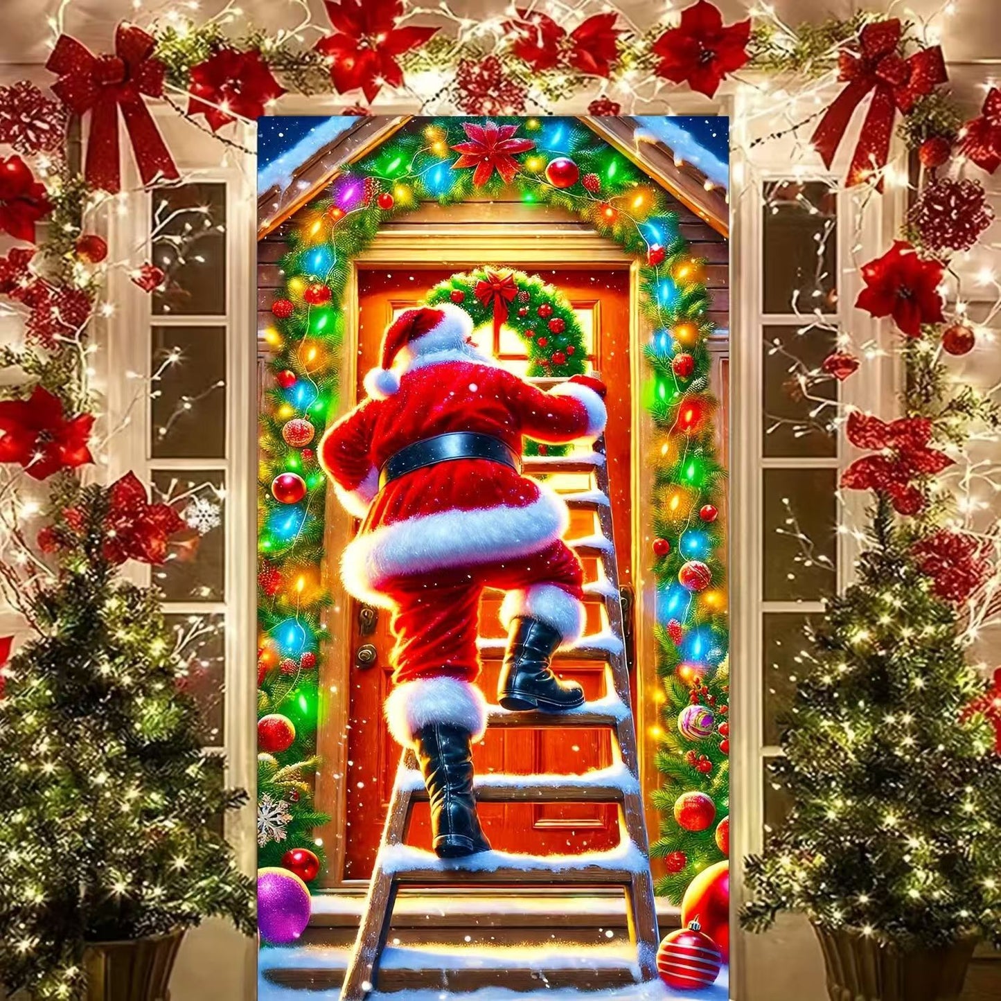 Funda para Puertas de Navidad