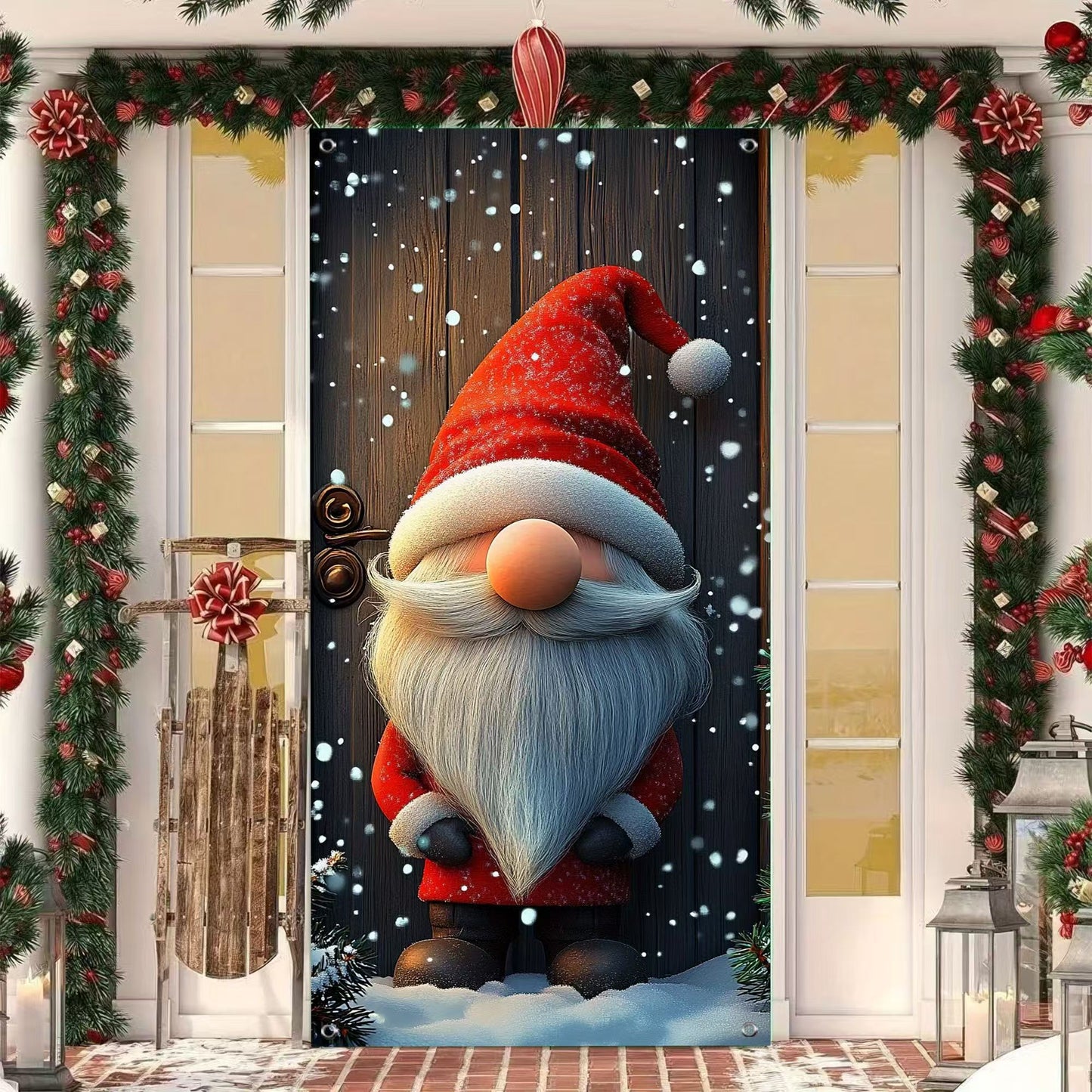 Funda para Puertas de Navidad
