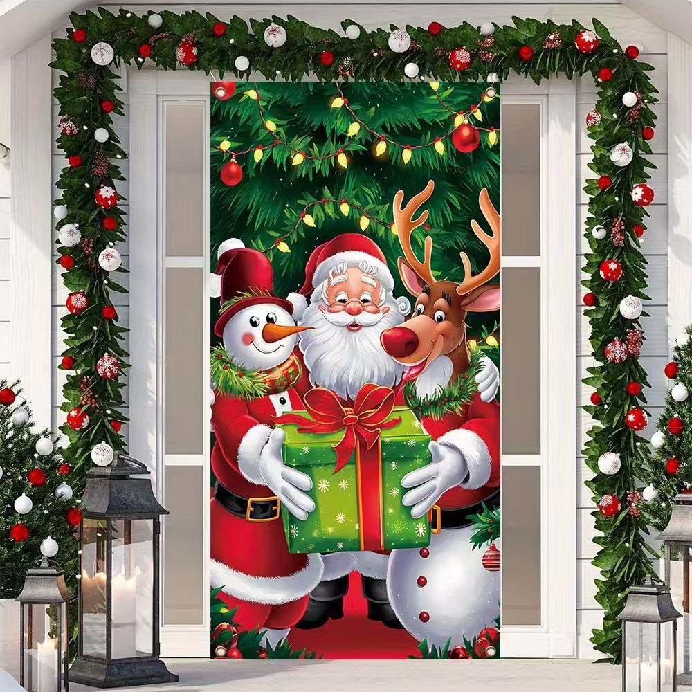 Funda para Puertas de Navidad
