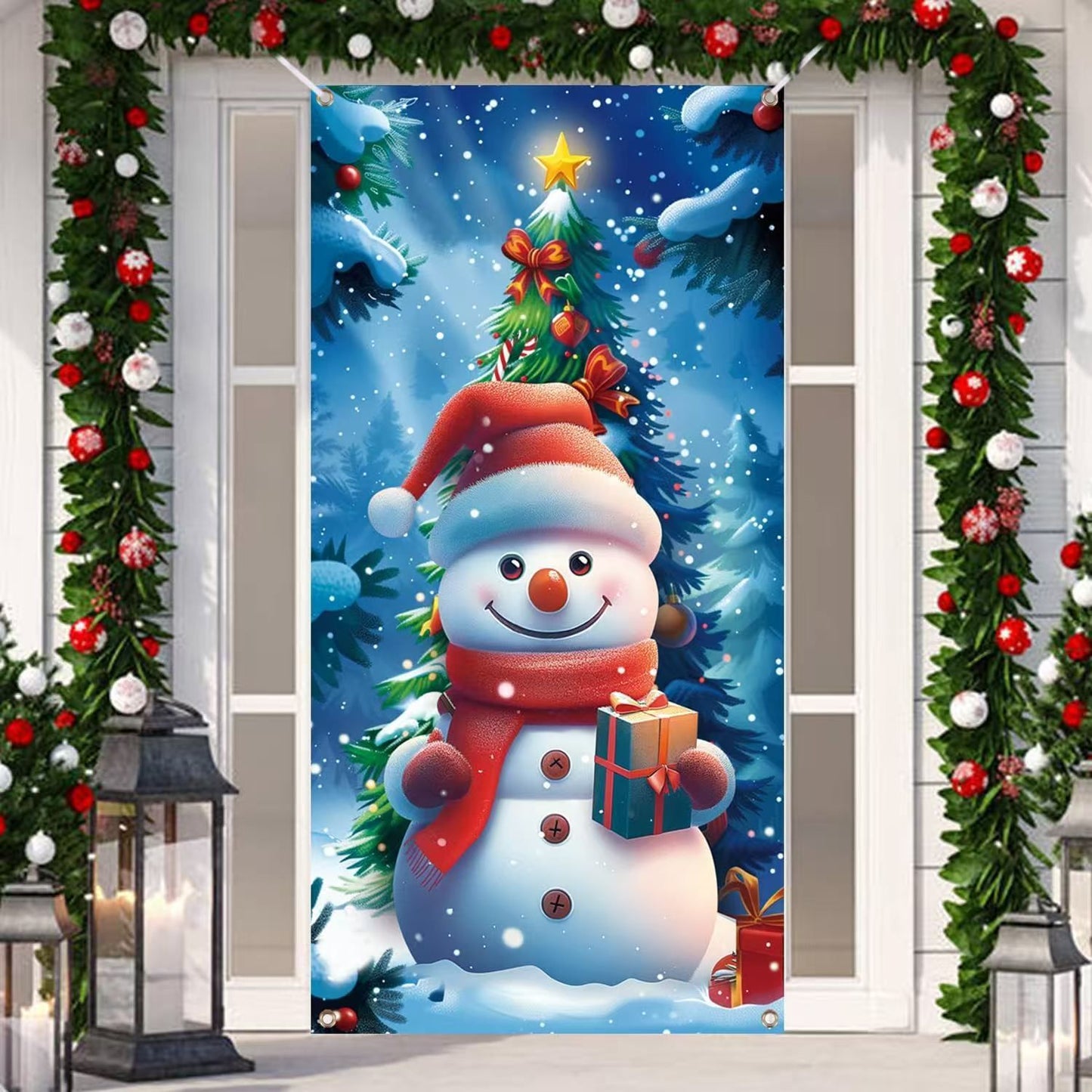 Funda para Puertas de Navidad