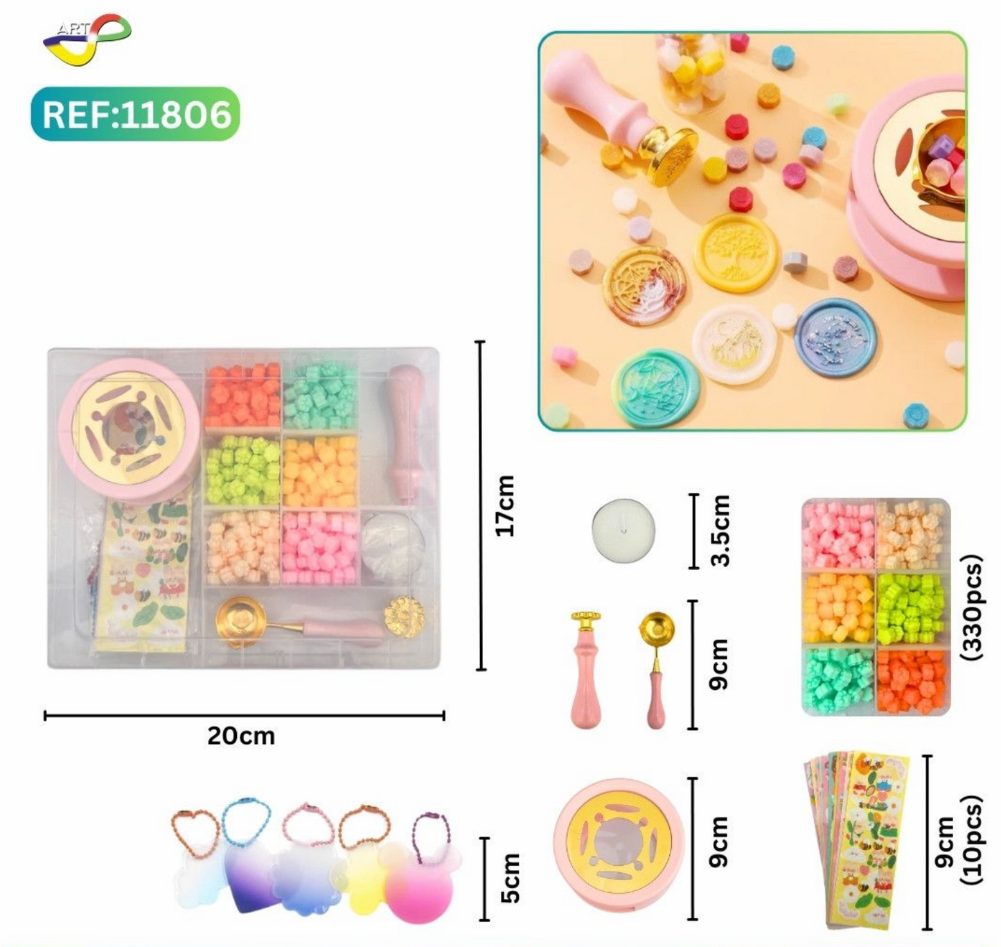 KIT PARA HACER SELLOS DE LACRE 1PC