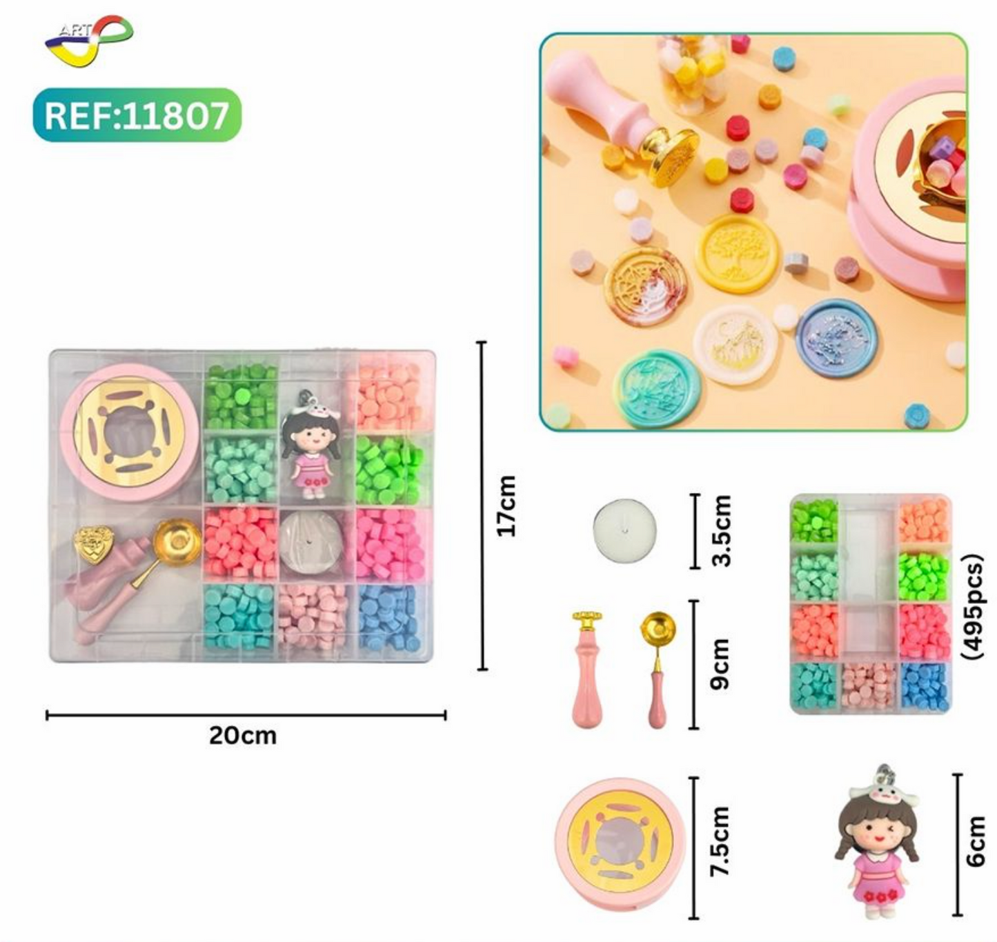 KIT PARA HACER SELLOS DE LACRE 1PC