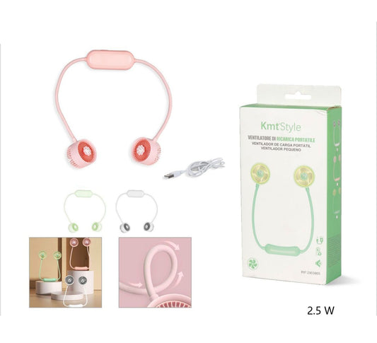 Mini Ventilador USB Recargable de cuello