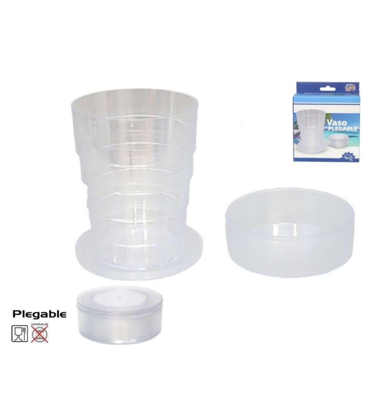 VASO PLEGABLE TRANSP