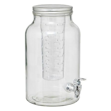 Dispensador de bebida Fuzy 6 l vidrio transparente
