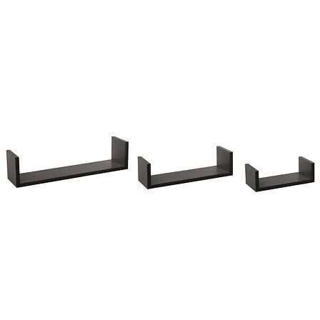 Juego de 3 estantes de pared