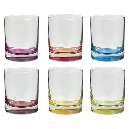 Juego de 6 vasos bajos