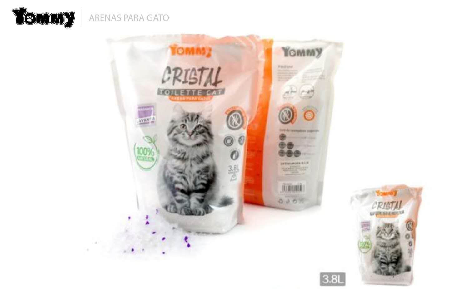 ARENA PARA GATOS DE SILICE 3.8L