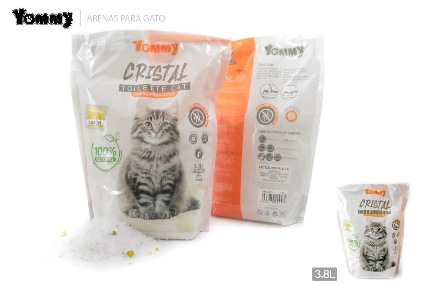 ARENA PARA GATOS DE SILICE 3.8L