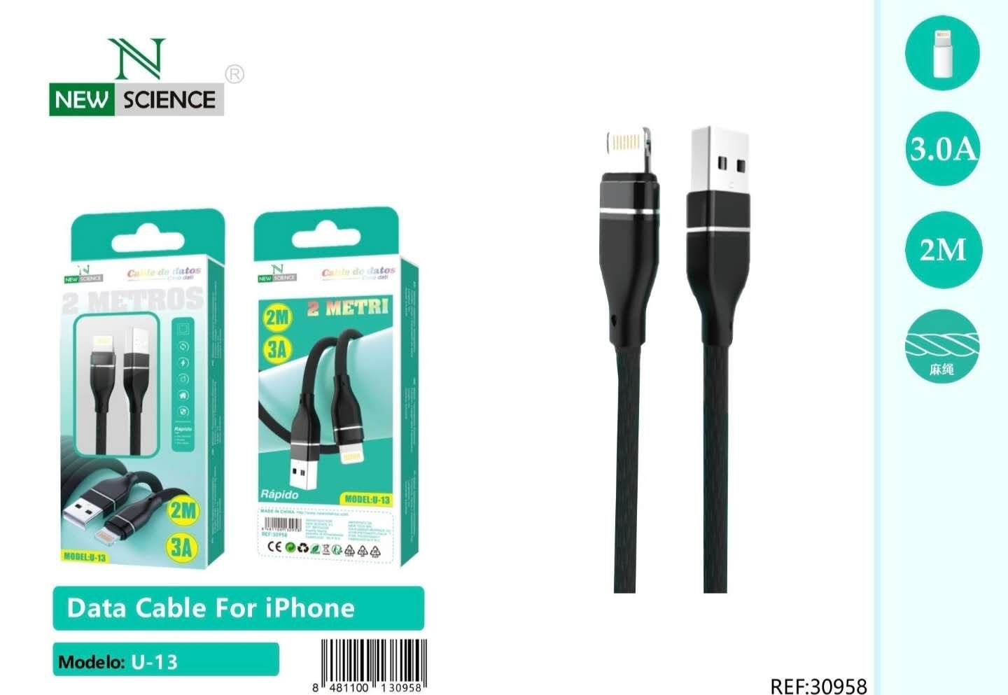 CABLE IPHONE 2M