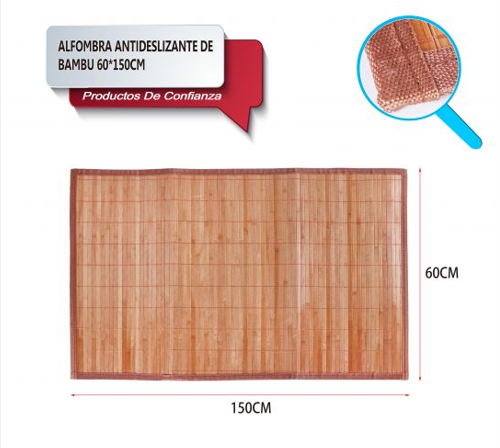 ALFOMBRA ANTIDESLIZANTE DE BAMBU