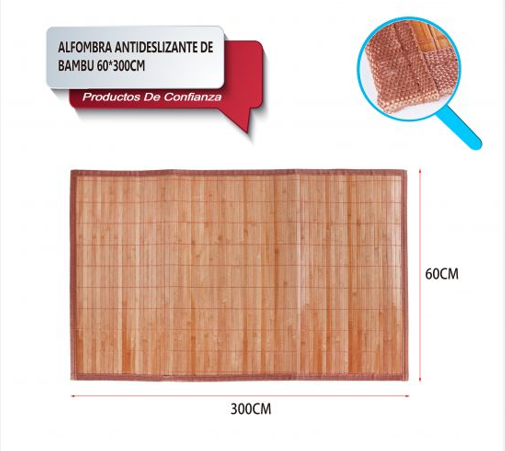 ALFOMBRA ANTIDESLIZANTE DE BAMBU