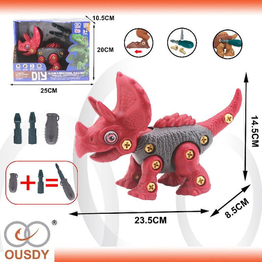 DINOSAURIO A FRICCION DIY TRICERATOPS
