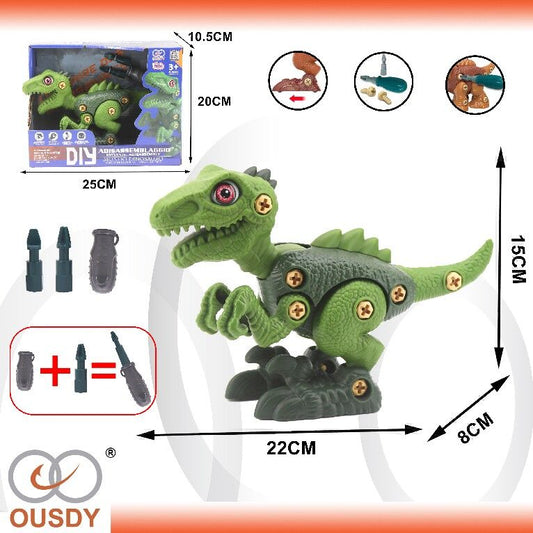 DINOSAURIO A FRICCION DIY VELOCIRAPTOR
