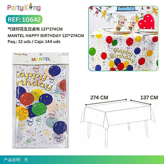 MANTEL HAPPY BIRTHDAY 137*274CM