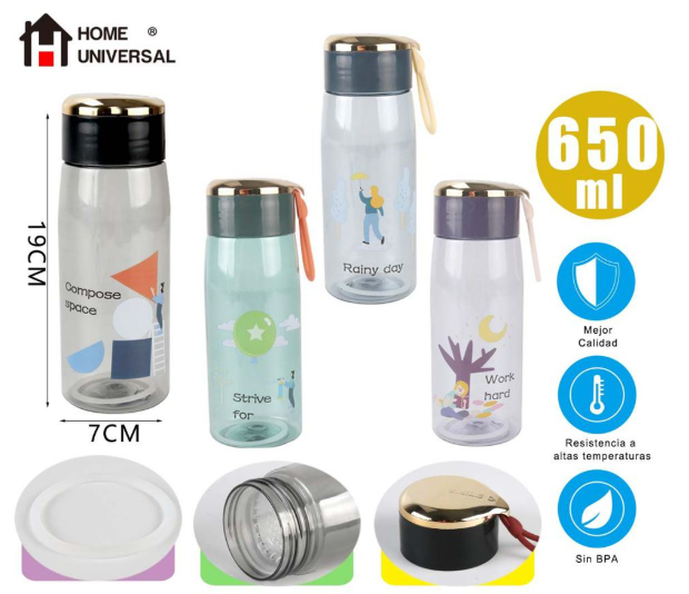 BOTELLA 650ML PLASTICO