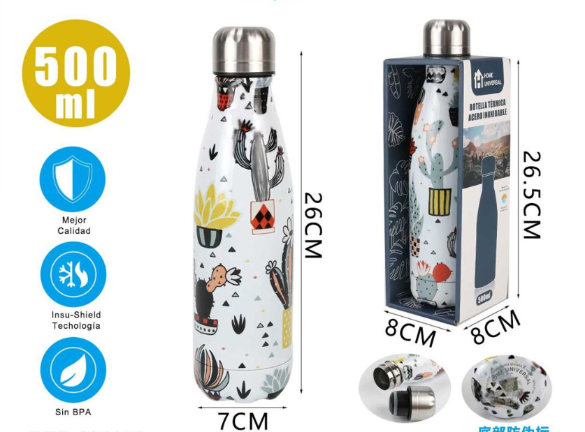 BOTELLA 500ML TERMO