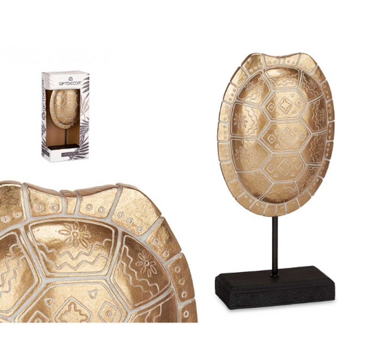 CAPARAZON TORTUGA CON BASE ORO