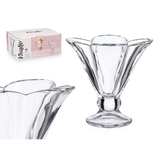 COPA HELADO FORMA FLOR 200ML
