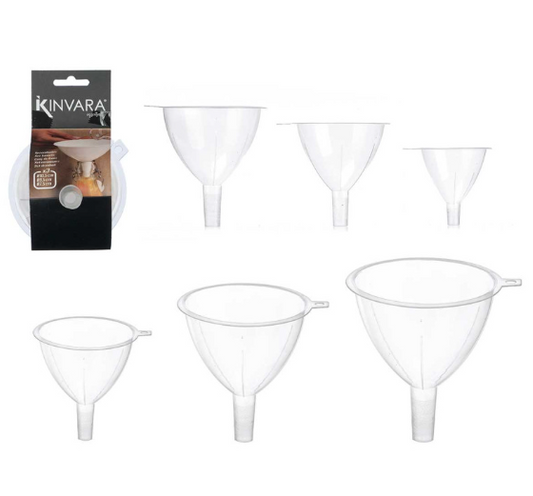 SET 3 EMBUDO TRANSPARENTE