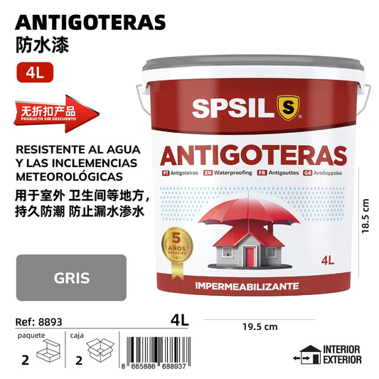 ANTIGOTERAS GRIS 4L