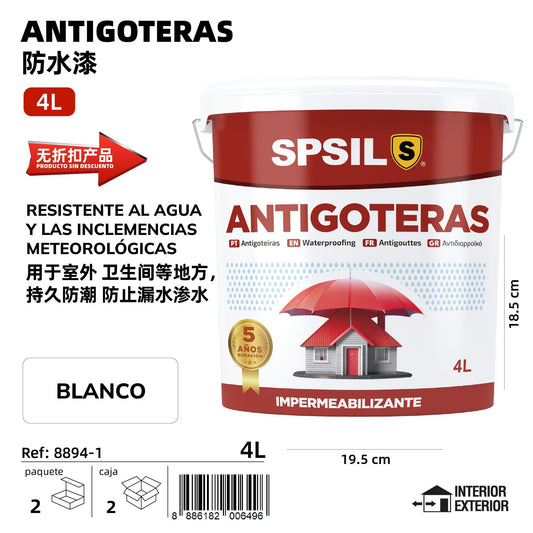 ANTIGOTERAS BLANCO 4L