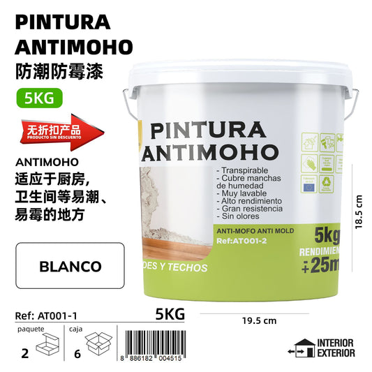 PINTURA BLANCA ANTIMOHO 5KG