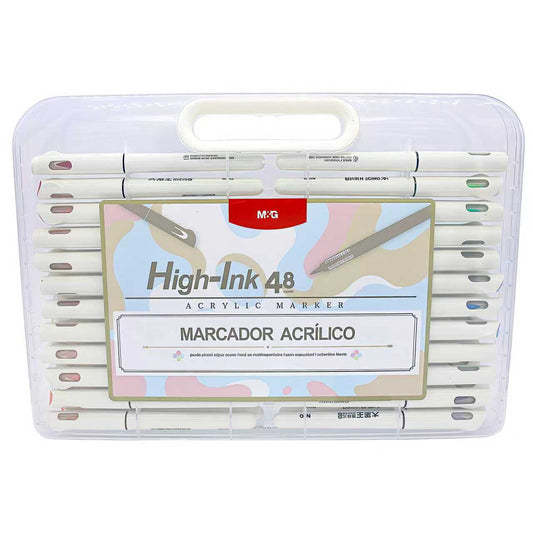 Marcador acrilico, punta pincel
