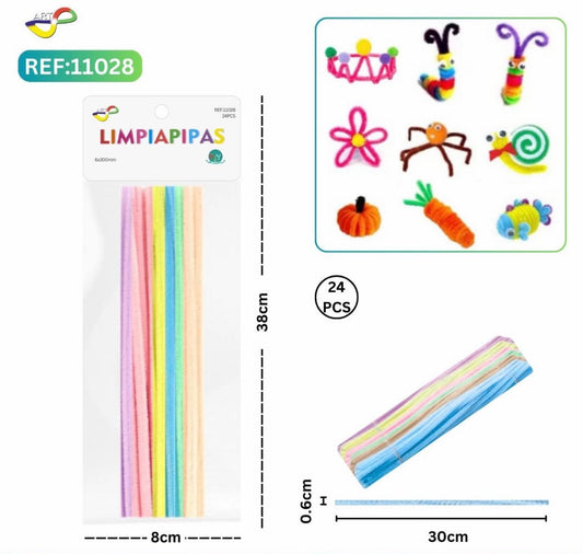 0.6*30CM POMPONES