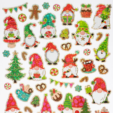 STICKER ST/SNOWMAN GNOME 3ASS