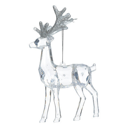 Sujeto reno 14 cm plástico transparente
