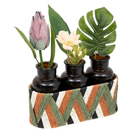COMPOSICI_N 3 SOLIFLORES CON FLORES EXOTIC PANAMA