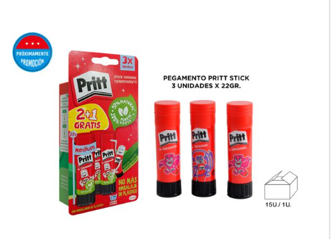 PEGAMENTO DE BARRA 2+1 22 G 2801378 PRIT