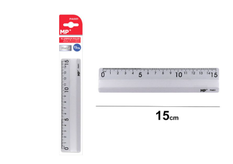 REGLA DE ALUMINIO 15CM PA001