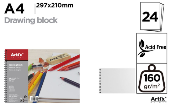 CERVANTES BLOCK DE DIBUJO 24H A4.PB301