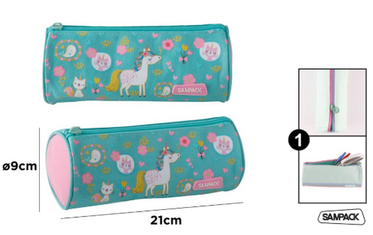 ESTUCHE 1 CREMALLERA REDONDO