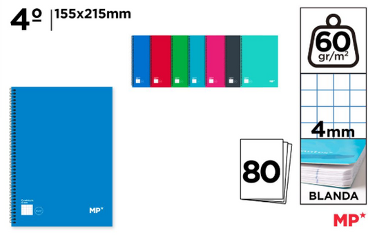 CERVANTES 80H **(1UD)** **(COLOR ALEATORIO)**