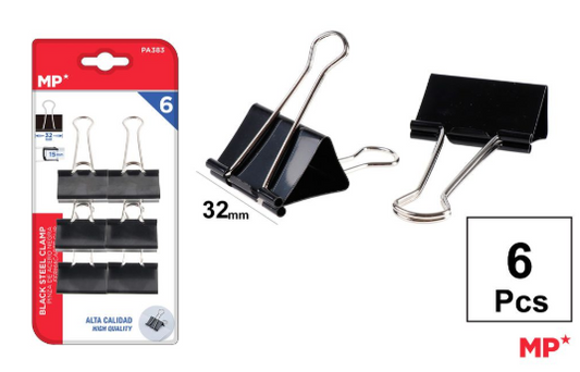 PINZA ACERO NEGRO 32MM PA383